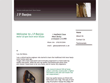 Tablet Screenshot of jpbanjos.co.uk